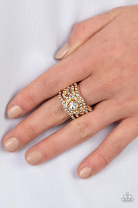 Doting on Dazzle Gold Ring