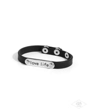 Load image into Gallery viewer, Love Life Black Wrap Bracelet