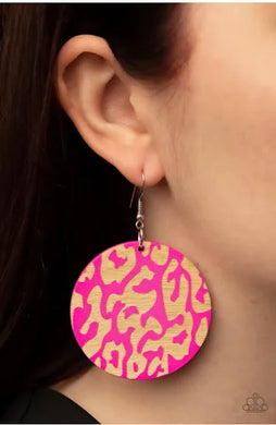 Catwalk Safari Pink Earring
