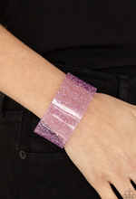 Load image into Gallery viewer, Snap Crackle Pop Purple Acrylic Cuff