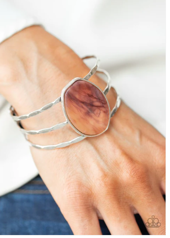 Canyon Dream Brown Acrylic Cuff