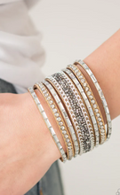 Load image into Gallery viewer, Rhinestone Rumble Brown Wrap