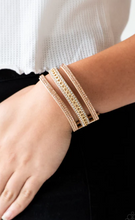 Load image into Gallery viewer, Rollin in Rhinestones Gold Wrap