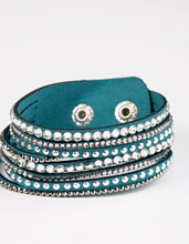 Load image into Gallery viewer, Guitars And Glitter Blue Wrap