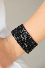 Load image into Gallery viewer, Starry Sequins Black Wrap