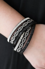 Load image into Gallery viewer, Attitude Is Everything Black Double Wrap