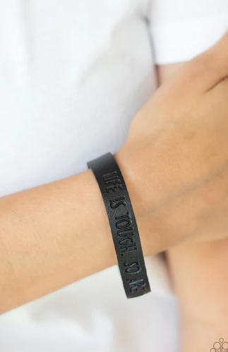 Life Is Tough Black Wrap