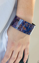 Load image into Gallery viewer, Marbled Mystique purple Acrylic Cuff