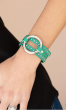Load image into Gallery viewer, Studded Statement Maker Green Wrap