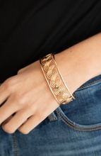 Load image into Gallery viewer, Weave an Impression Gold Cuff