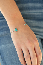Load image into Gallery viewer, Romantically Rustic Blue Cuff