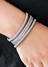 Load image into Gallery viewer, Rollin In Rhinestones Purple Wrap