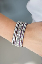 Load image into Gallery viewer, Rebel In Rhinestones Purple Wrap