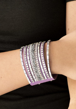 Load image into Gallery viewer, Rhinestone Rumble Purple Wrap