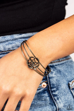 Load image into Gallery viewer, Rosy Repose Brass Cuff