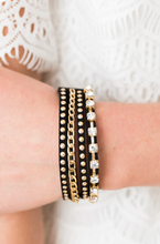Load image into Gallery viewer, You Talkin to Me Black/Gold Wrap