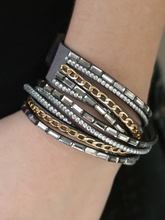 Load image into Gallery viewer, Cheaters Never Prosper Gold Double Wrap