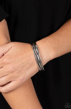 Load image into Gallery viewer, Level With Me Silver Cuff