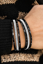 Load image into Gallery viewer, Welcome to the Fashion Show Black Double Wrap