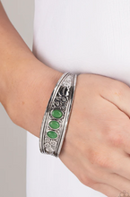 Load image into Gallery viewer, Flower Patch Picnic Green Cuff