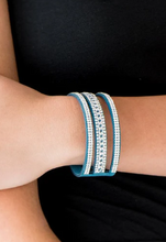 Load image into Gallery viewer, Rollin In Rhinestones Blue Wrap
