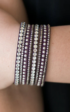 Load image into Gallery viewer, Guitars and Glitter Purple Wrap