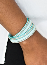 Load image into Gallery viewer, Going For Glam Blue Double Wrap