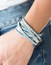 Load image into Gallery viewer, Rock Star Attitude Blue Double Wrap