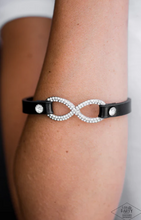 Load image into Gallery viewer, Innocent Till Proven Glitzy Black Wrap