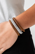Load image into Gallery viewer, Rollin In Rhinestones Brown Wrap