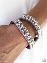 Load image into Gallery viewer, Shimmer and Sass Purple Double Wrap