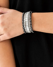 Load image into Gallery viewer, Rhinestone Rocker Black Wrap