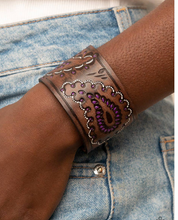 Load image into Gallery viewer, Paisley Pioneer Purple Wrap