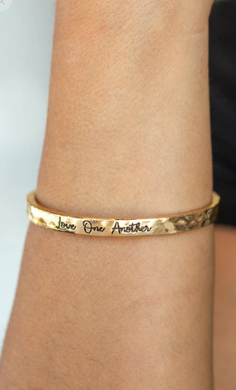 Love One Another Gold Cuff