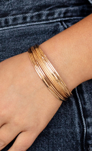 Load image into Gallery viewer, This Girl is on Wire Gold Cuff