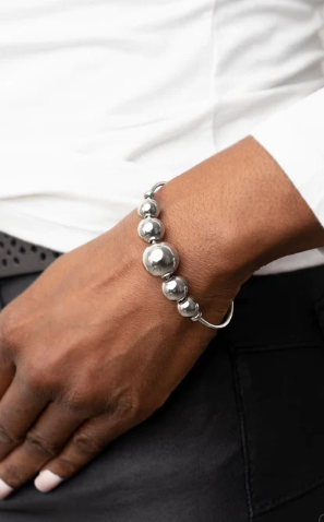 Bead Creed Silver Cuff