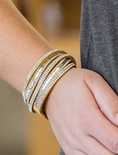 Load image into Gallery viewer, Rock Star Attitude Yellow Double Wrap
