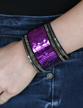 Load image into Gallery viewer, Heads or Mermaid Tails Purple Wrap