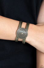 Load image into Gallery viewer, Textured Trade Brass Cuff