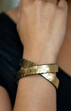 Load image into Gallery viewer, Under The Sequins Gold Double Wrap