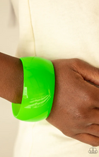 Load image into Gallery viewer, Fluent in Flamboyance Green Acrylic Cuff