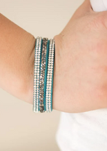 Load image into Gallery viewer, Mega Glam Blue Wrap
