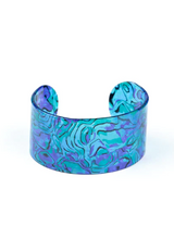 Load image into Gallery viewer, Cosmic Couture Blue Acrylic Cuff