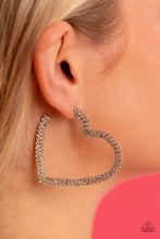 Load image into Gallery viewer, Sweetheart Sequence Gold Hoop Earrings