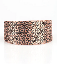 Load image into Gallery viewer, Eat Your Heart Out Copper cuff