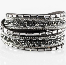 Load image into Gallery viewer, Glam Goals Silver Double Wrap