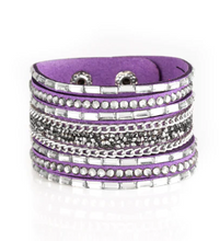 Load image into Gallery viewer, Rhinestone Rumble Purple Wrap