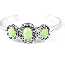 Load image into Gallery viewer, Stone Sage Green Cuff