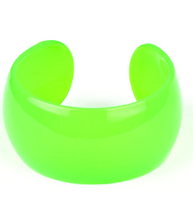 Load image into Gallery viewer, Fluent in Flamboyance Green Acrylic Cuff