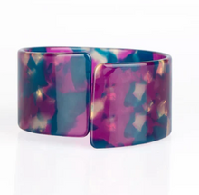 Load image into Gallery viewer, Groovy Vibes Multi Acrylic Cuff